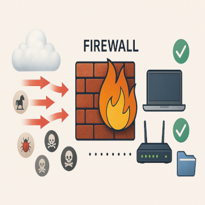 Firewall Symbolbild.